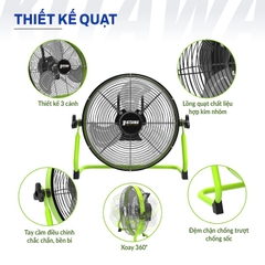 Quạt Chân Quỳ Năng Lượng Mặt Trời 30W Thông Minh KITAWA - KQ14.30