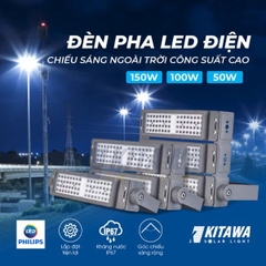 Đèn Pha LED Điện 50W Chip LED PHILIPS Siêu Sáng KITAWA - AC.DP07.50