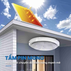 Đèn Ốp Trần Năng Lượng Mặt Trời 600W OP3600 Ba Chế Độ Ánh Sáng