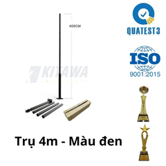 Trụ Đèn Năng Lượng Mặt Trời 4M Kitawa TD01-D màu đen