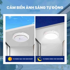 Đèn Ốp Trần Năng Lượng Mặt Trời 600W OP3600 Ba Chế Độ Ánh Sáng