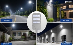 Đèn Đường Công Trình Năng Lượng Mặt Trời 80W BCDT9.80 Chống Nước Bền Bỉ