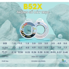 [MUA 1 TẶNG 1] Dây Trục Câu Đài - Câu Cá B52X Chất Liệu Nilông - Có Size (1.0-5.0) Bắt Cá Fishing Đi Câu Ca
