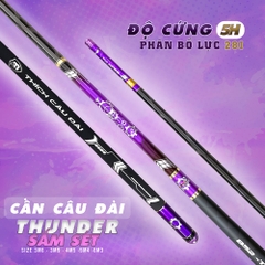 Cần Câu Tay Thunder Sấm Sét 5H Phôi Cần Tốt, Cần Trâu Bò Phù Hợp Cho Anh Em Đánh Tổng Hợp