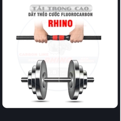Dây Thẻo Cước Fluorocarbon Rhino B-Fishing Dây Mịn Mượt Tải Tĩnh Cao (0,6, 0.8, 1.0, 1.2, 1.5, 2.0)