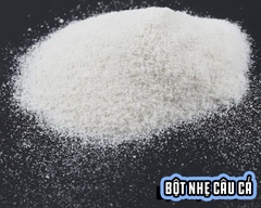 Bột Nhẹ Câu Cá - Bột nhẹ có tác dụng làm nhẹ mồi câu, giúp mồi rơi chậm rãi, nhẹ nhàng, trong quá trình rơi xuống đáy, mồi rã tự nhiên thu hút cá đớp mồi nhanh hơn.
