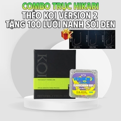 Combo Trục thẻo Lưỡi: Trục Hikari, Thẻo Koi Version Tặng 100 Lưỡi Nanh Sói Đen