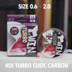 Dây Câu Cá KOI - TWIN TURBO- Leader FC 100% - 30m/spool