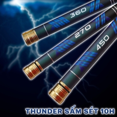Cần Câu Thunder Sấm Sét 10H - Cần Nhẹ - Chuyên Cẩu Gạc | Có Size 2m7, 3m6, 4m5 |