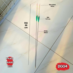 Phao Hố Đấu Tự Cân Nano Mã D004 (Thông số chi tiết trong ảnh) Đi Câu Fishing