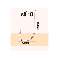 [MUA 100 TẶNG 100] Lưỡi Câu Cá Siêu Cường Thế Hệ 2 Cải Tiến - Không Gỉ, Gọng Cứng Chắc, Giữ Cá Tốt (số 7, số 8, số 9, số 10) ANH EM GHI CHÚ SIZE TẶNG NHÉ