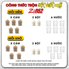 [MUA 2 CHAI TẶNG 1] Bột Vuốt Khô Zinb52 - Hỗ Trợ Liên Kết Mồi, Tạo Sợi - Vuốt Mồi Dễ Dàng - Câu Cá Tốc Độ - Không Dính Tay