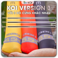 Cần Câu Đài Tổng Hợp KOI VERSION 3 FISHING CARBON 30T-40T PHIỂN BẢN MỚI NHẤT - Cần Câu Cá Phi Chép