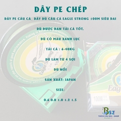 Dây Dù Câu Cá Eagle Strong 100M Siêu Dai