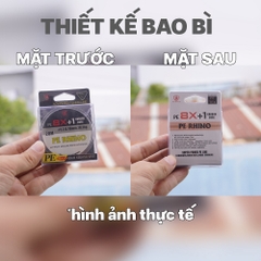 [Combo Dây PE + LƯỠI] Dây PE Rhino Lõi Carbon Chống Xoắn + 100 Lưỡi Nanh Sói Đen (có số 8, 9)