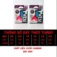 Dây Câu Cá KOI - TWIN TURBO- Leader FC 100% - 30m/spool