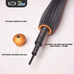 Cần KOI Hikari 4H Carbon Cao Cấp - Cần Nhẹ Nhàng - Thiết Kế Tinh Tế Cổ Điển | Có Size 2m7 - 3m6 - 3m9 - 4m5