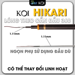Cần KOI Hikari 4H Carbon Cao Cấp - Cần Nhẹ Nhàng - Thiết Kế Tinh Tế Cổ Điển | Có Size 2m7 - 3m6 - 3m9 - 4m5