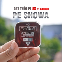 [MUA 1 NHẬN ƯU ĐÃI - MUA 2 CUỘN NHẬN 100 LƯỠI NANH SÓI] Dây PE Lõi Carbon Showa 8X + 1, Dây Nhỏ Tải Cao, Chống Rối