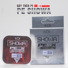 [MUA 1 NHẬN ƯU ĐÃI - MUA 2 CUỘN NHẬN 100 LƯỠI NANH SÓI] Dây PE Lõi Carbon Showa 8X + 1, Dây Nhỏ Tải Cao, Chống Rối