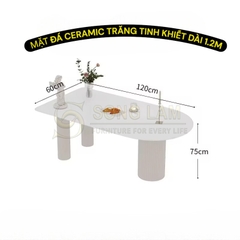 Bàn Ăn Pillar Ivory DT31