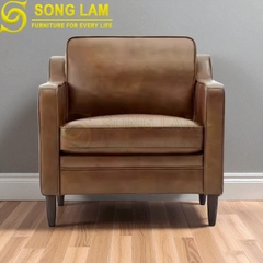 Sofa đơn da bò Ý SDH0111