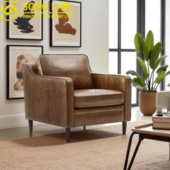 Sofa đơn da bò Ý SDH0111