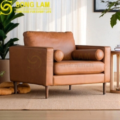 Sofa đơn da bò Ý SDH01116