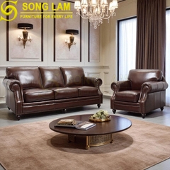 Sofa đơn da bò Ý SDH01123
