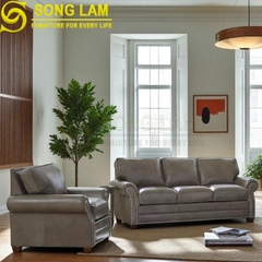 Sofa chữ I da bò Ý SIH01115
