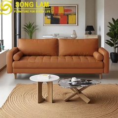 Sofa chữ I da bò Ý SIH01116