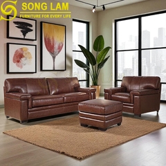 Sofa chữ I da bò Ý SIH0112