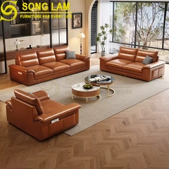 Sofa chữ I da bò Ý SIH01120