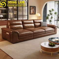 Sofa chữ I da bò Ý SIH01120