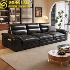 Sofa chữ I da bò Ý SIH01120