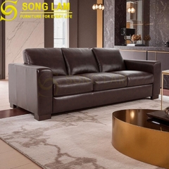Sofa chữ I da bò Ý SIH01122