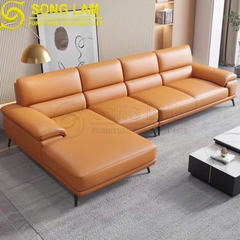 Sofa góc da bò Ý SLH01112