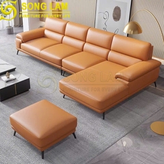 Sofa góc da bò Ý SLH01112