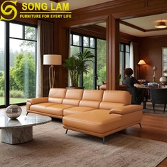 Sofa góc da bò Ý SLH01112