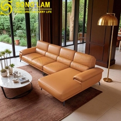 Sofa góc da bò Ý SLH01112