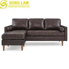 Sofa góc da bò Ý SLH01116