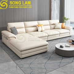Sofa góc da bò Ý SLH01120