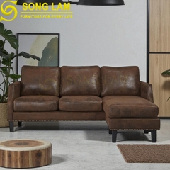 Sofa góc da bò Ý SLH01128