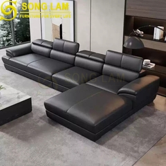 Sofa góc da bò Ý SLH03110