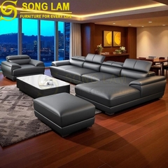 Sofa góc da bò Ý SLH03110