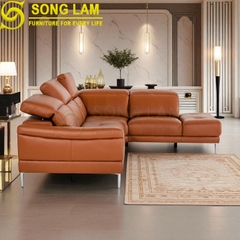 Sofa góc da bò Ý SLH03119