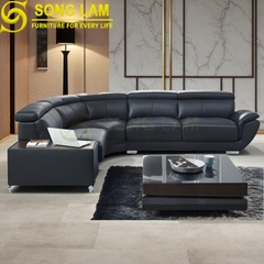 Sofa góc da bò Ý SLH03124