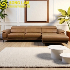 Sofa góc da bò Ý SLH03129