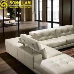 Sofa góc da bò Ý SLH0318