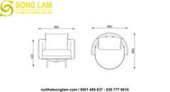 Sofa đơn Sông Lam SOD01136